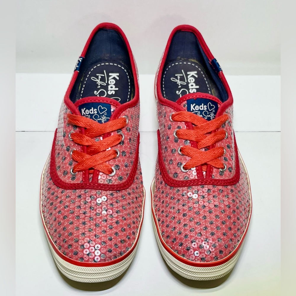 Taylor Swift Frosted Red Sequin Keds - image 3